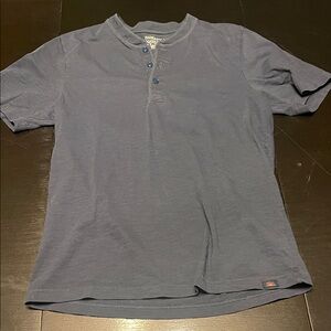 Faherty Navy Short Sleeve Henley